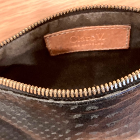 Clare V. small black leather pouch - Picture 5 of 6